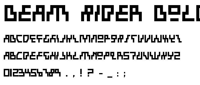 Beam Rider Bold font